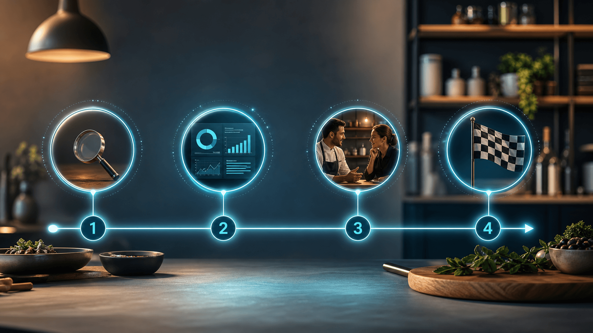 Der Weg vom Quick-Check über die Premium-Analyse und das Masterprogramm bis in den Gastro-Leader-Club